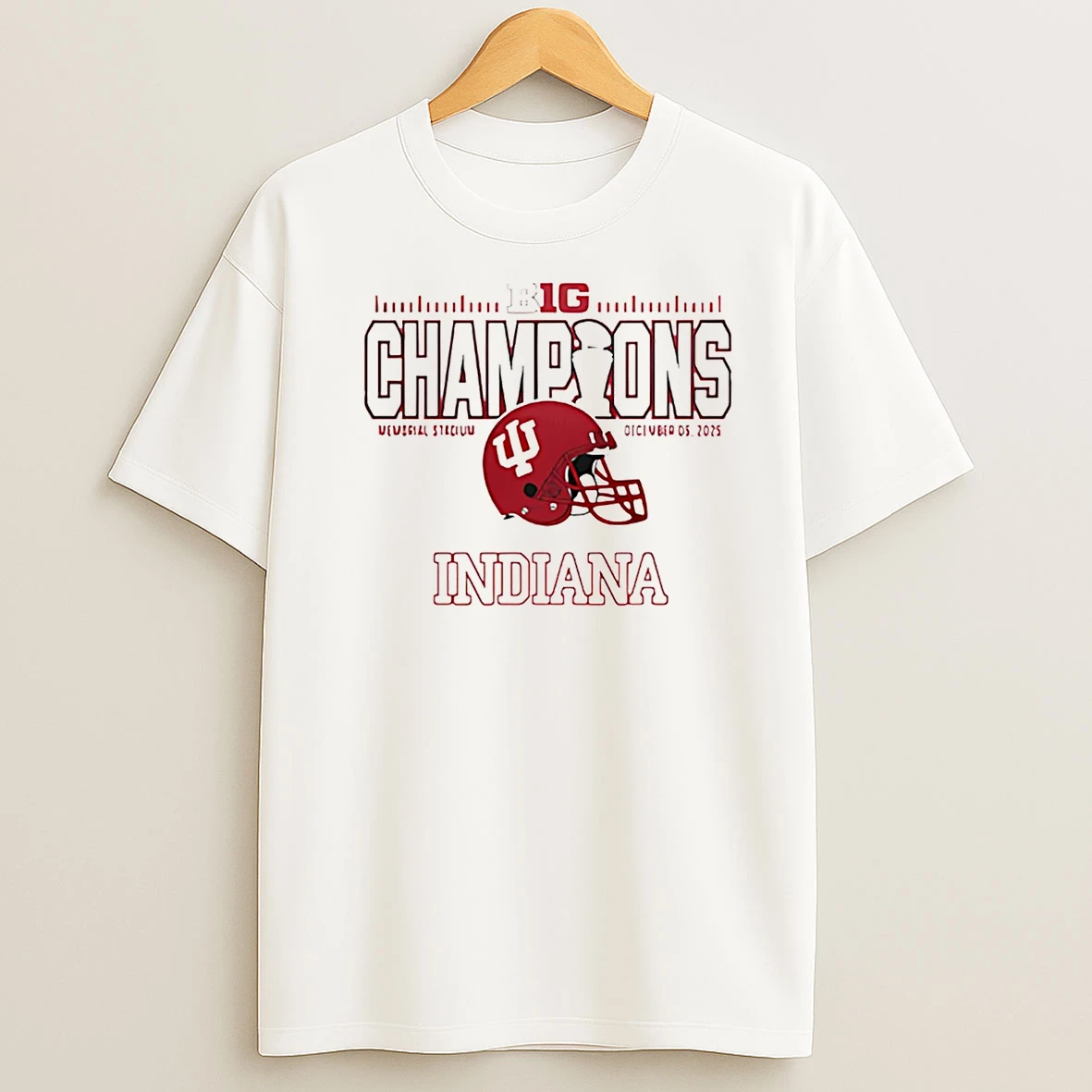 Indiana Hoosiers Big 10 Champions Trophy T Shirt