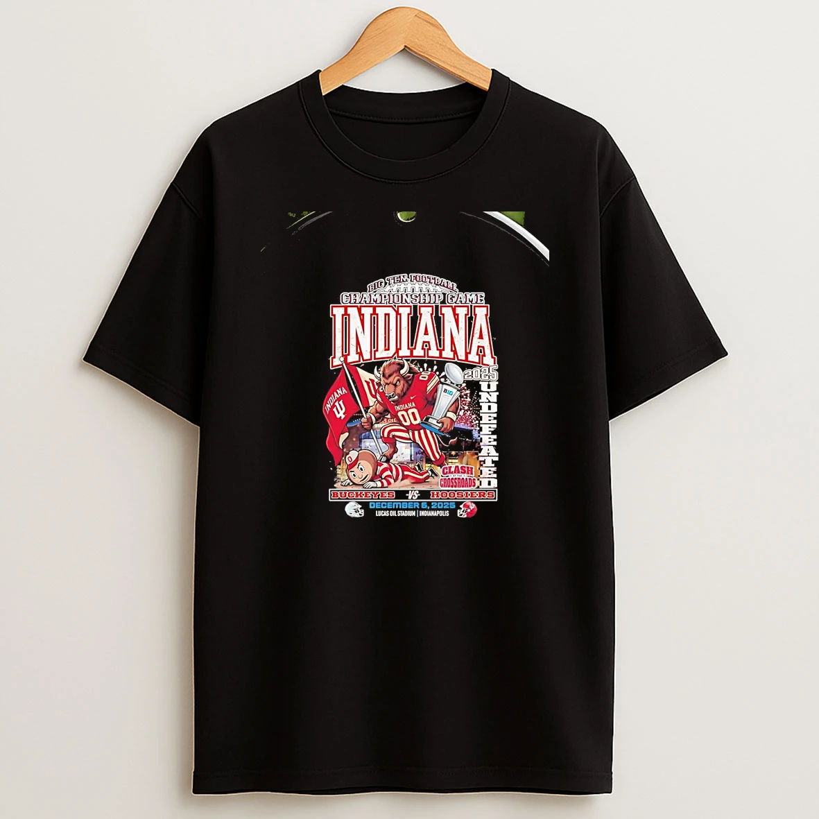 Indiana Hoosiers Big 10 Football Championship Game Undefeated 2025 Chriast T Shirt