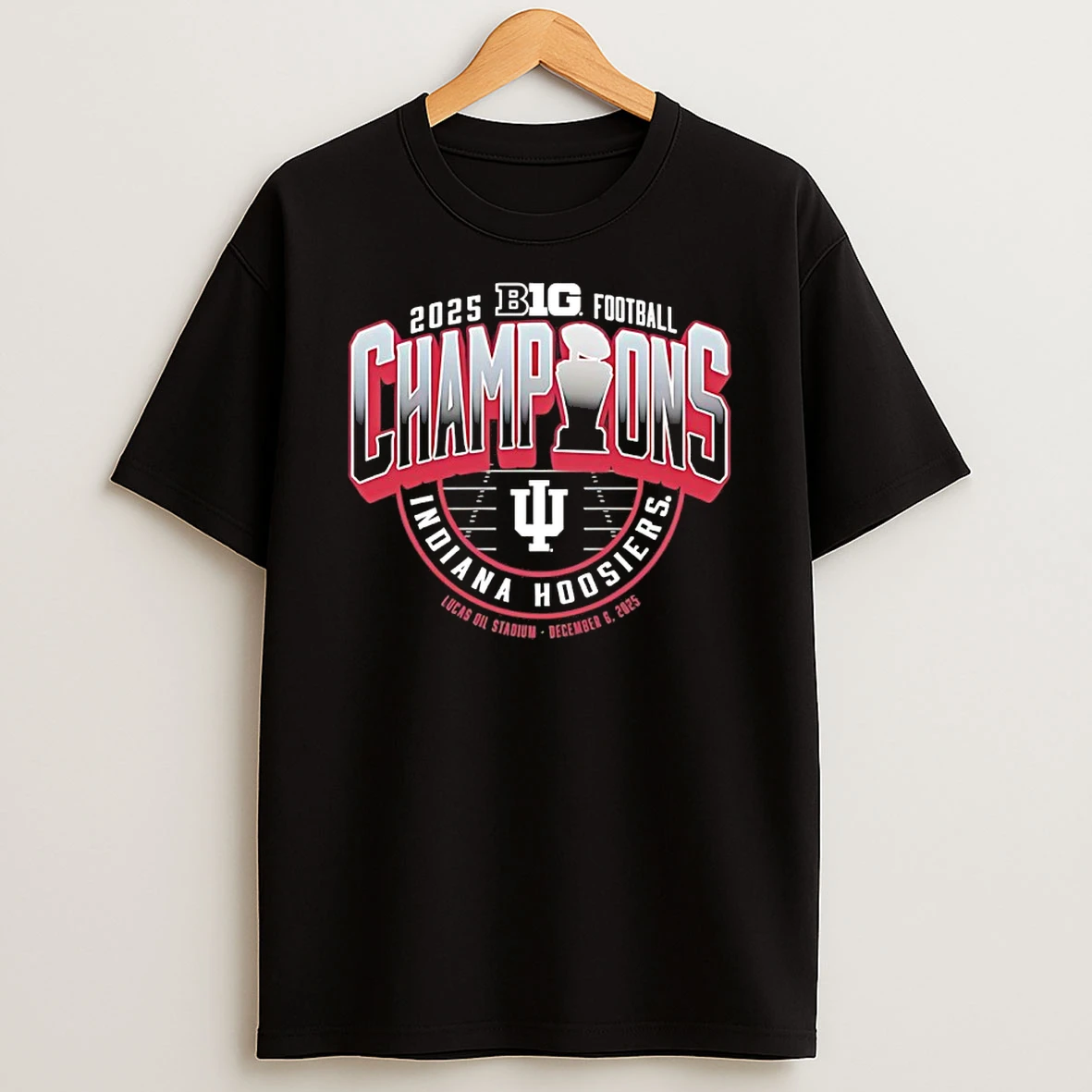 Indiana Hoosiers Big Ten Champions Locker Room 2025 T Shirt