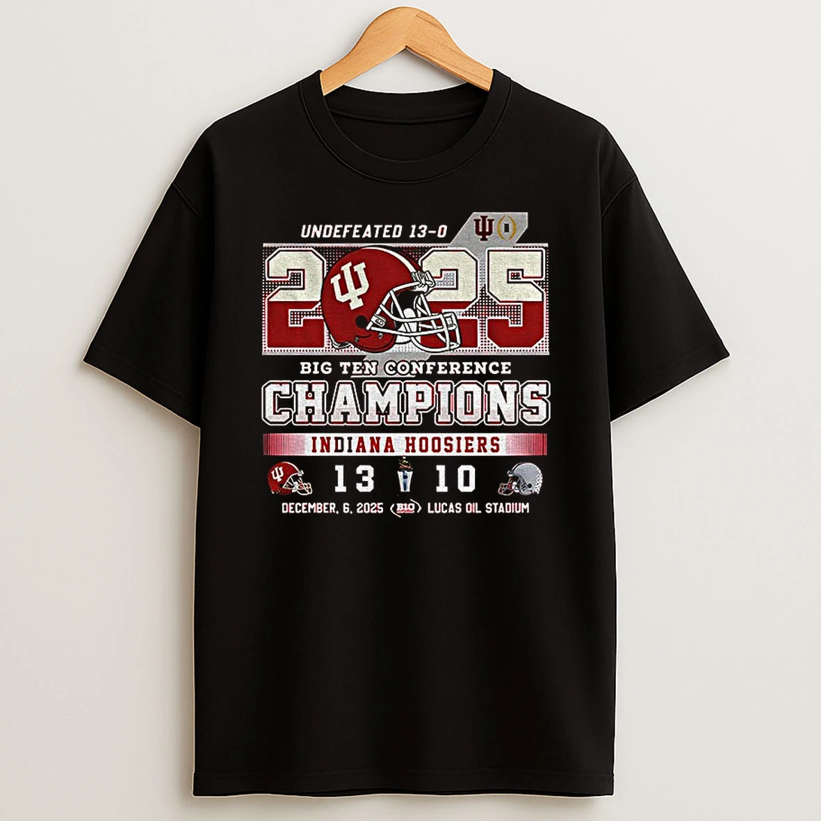 Indiana Hoosiers Big Ten Conference 2025 Beat Ohio State Buckeyes Football Playoff College Football T Shirt