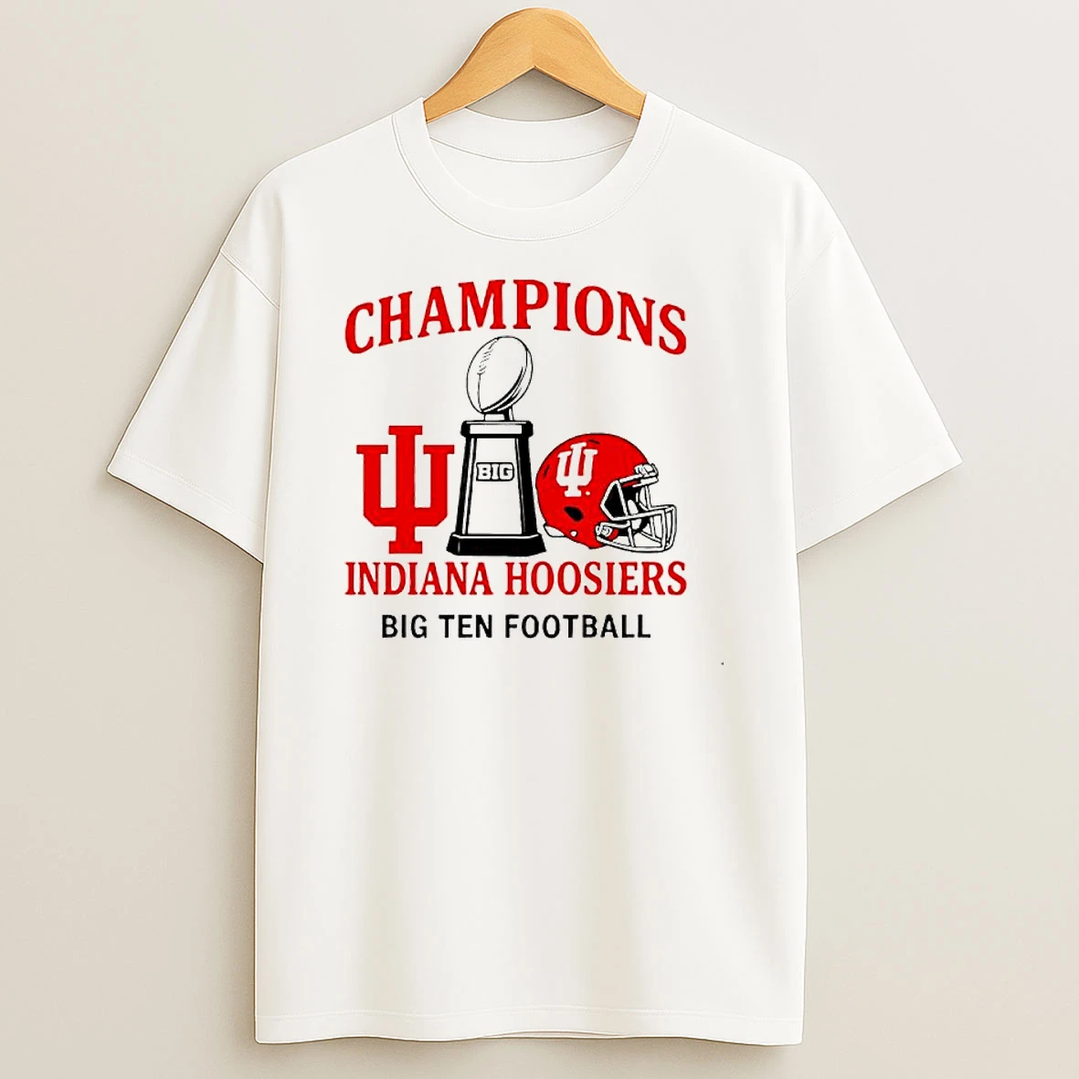 Indiana Hoosiers Champions Big Ten Football T Shirt