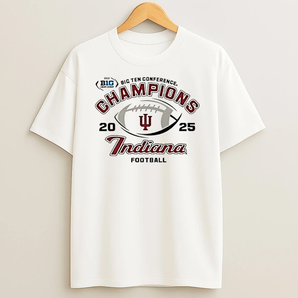 Indiana Hoosiers Football 2025 Big Ten Champions T Shirt