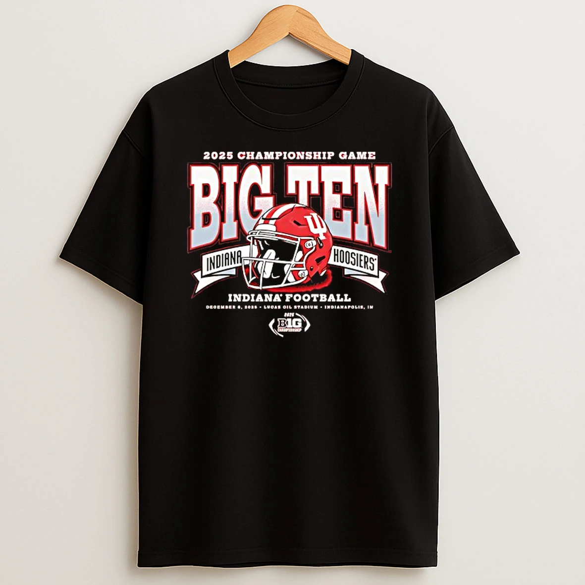 Indiana Hoosiers Football 2025 Championship Game Big Ten Helmet T Shirt