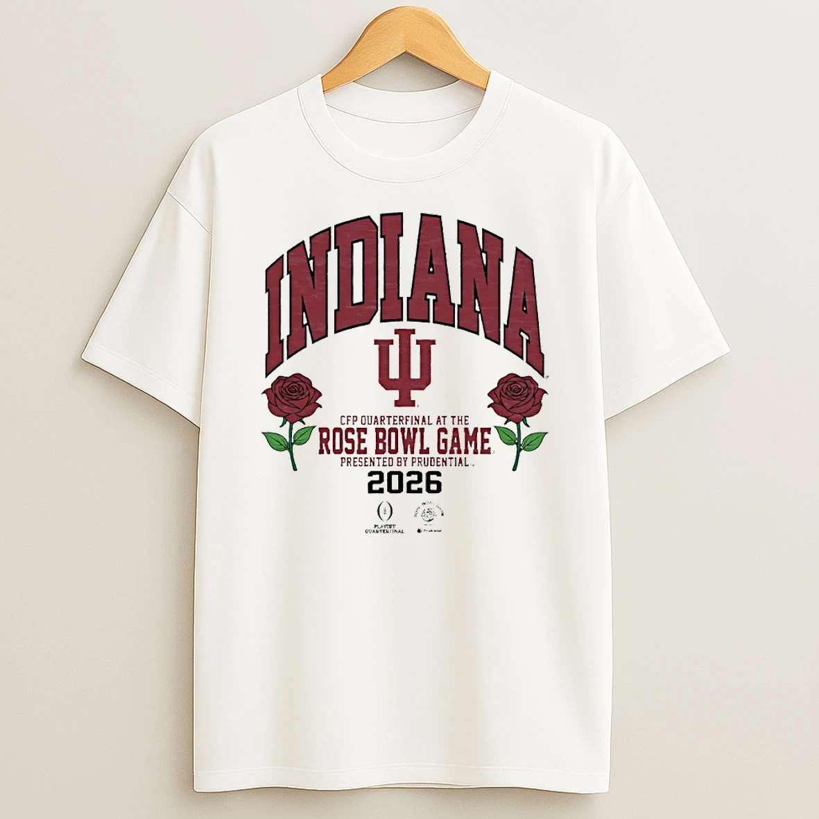 Indiana Hoosiers Football 2026 Cfp Quarterfinal At The Rose Bowl Game Circle T Shirt