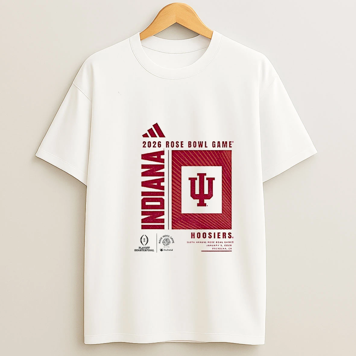 Indiana Hoosiers Football Champions Indiana Rose Bowl Game Playoff Quarterfinal 2026 T Shirt