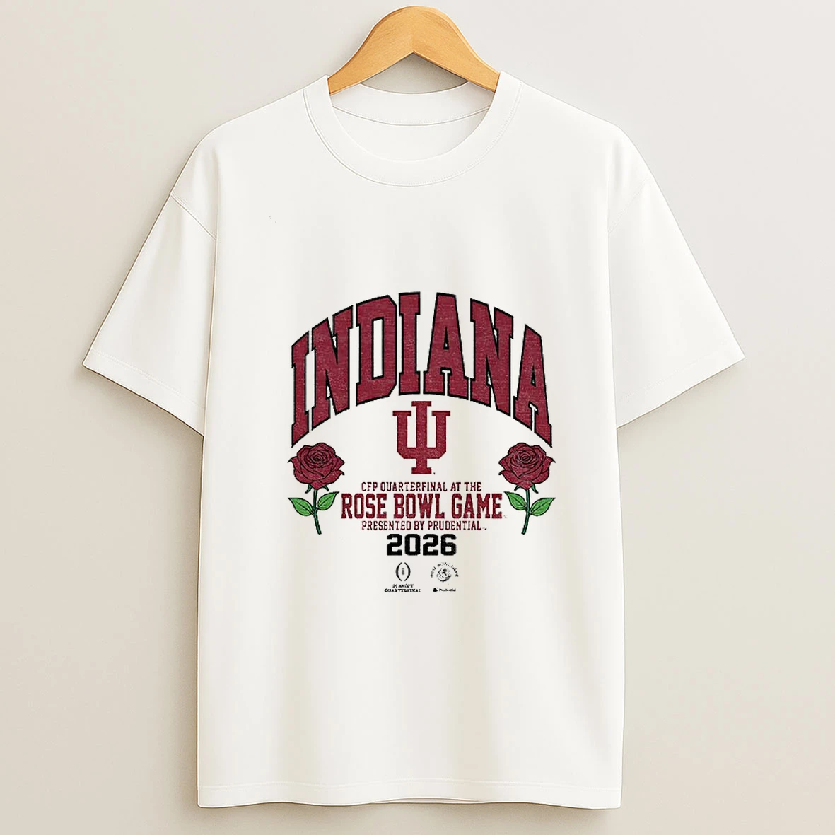Indiana Hoosiers Football Rose Bowl Game Cfp Quarterfinal 2026 Presented By Prudential T Shirt