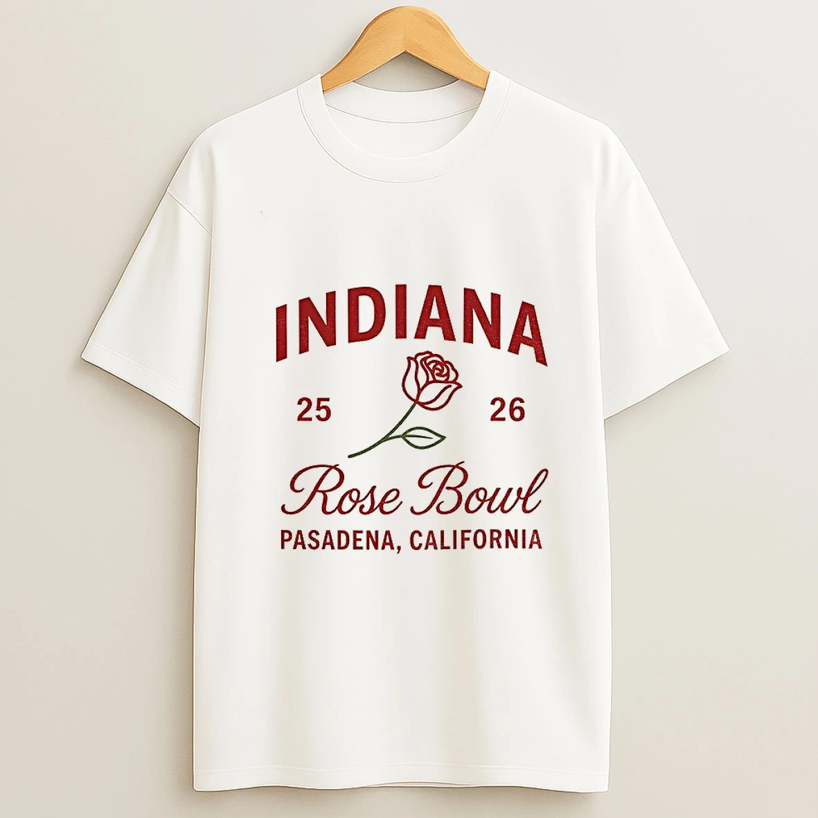 Indiana Hoosiers Football Rose Bowl Pasadena California 25 26 Vintage T Shirt