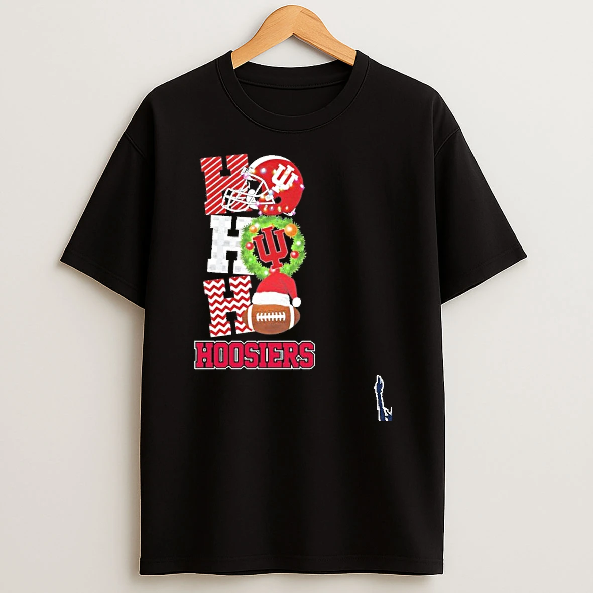 Indiana Hoosiers Ho Ho Ho Hoosiers Christmas T Shirt