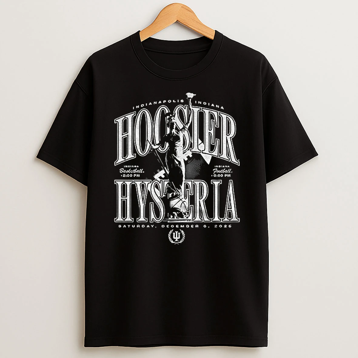 Indiana Hoosiers Hysteria Big Ten Football Championship 2025 Indianapolis Indiana T Shirt