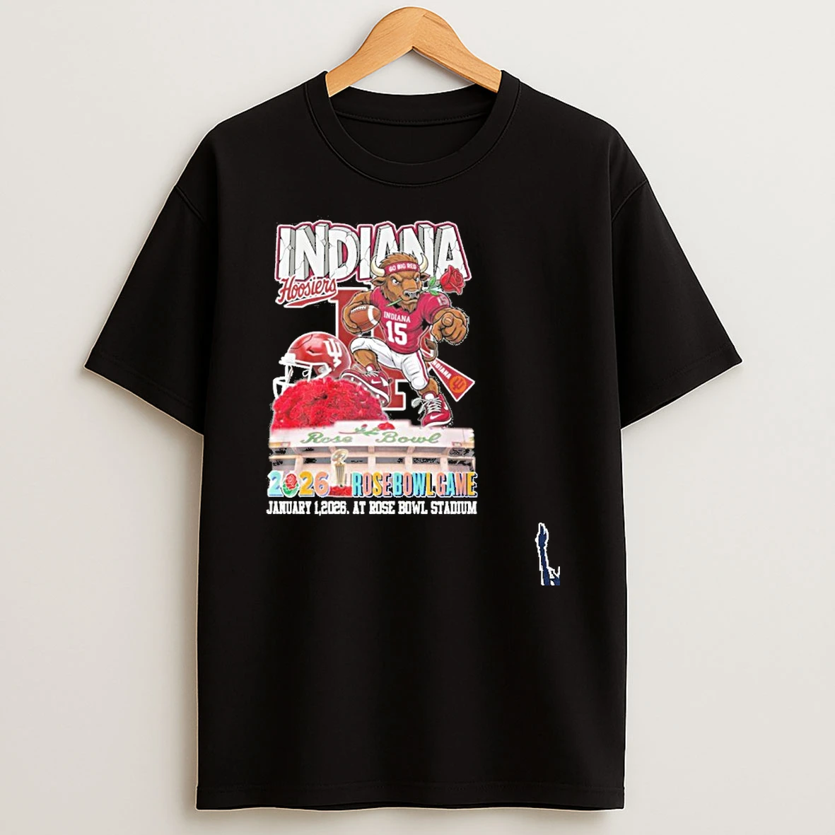 Indiana Hoosiers Mascot 2026 Rose Bowl Game Stadium T Shirt