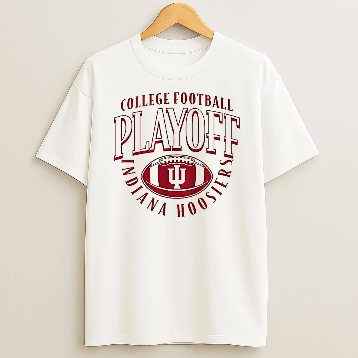 Indiana Hoosiers Ncaa 2025 2026 College Football Playoff Team Logo T Shirt