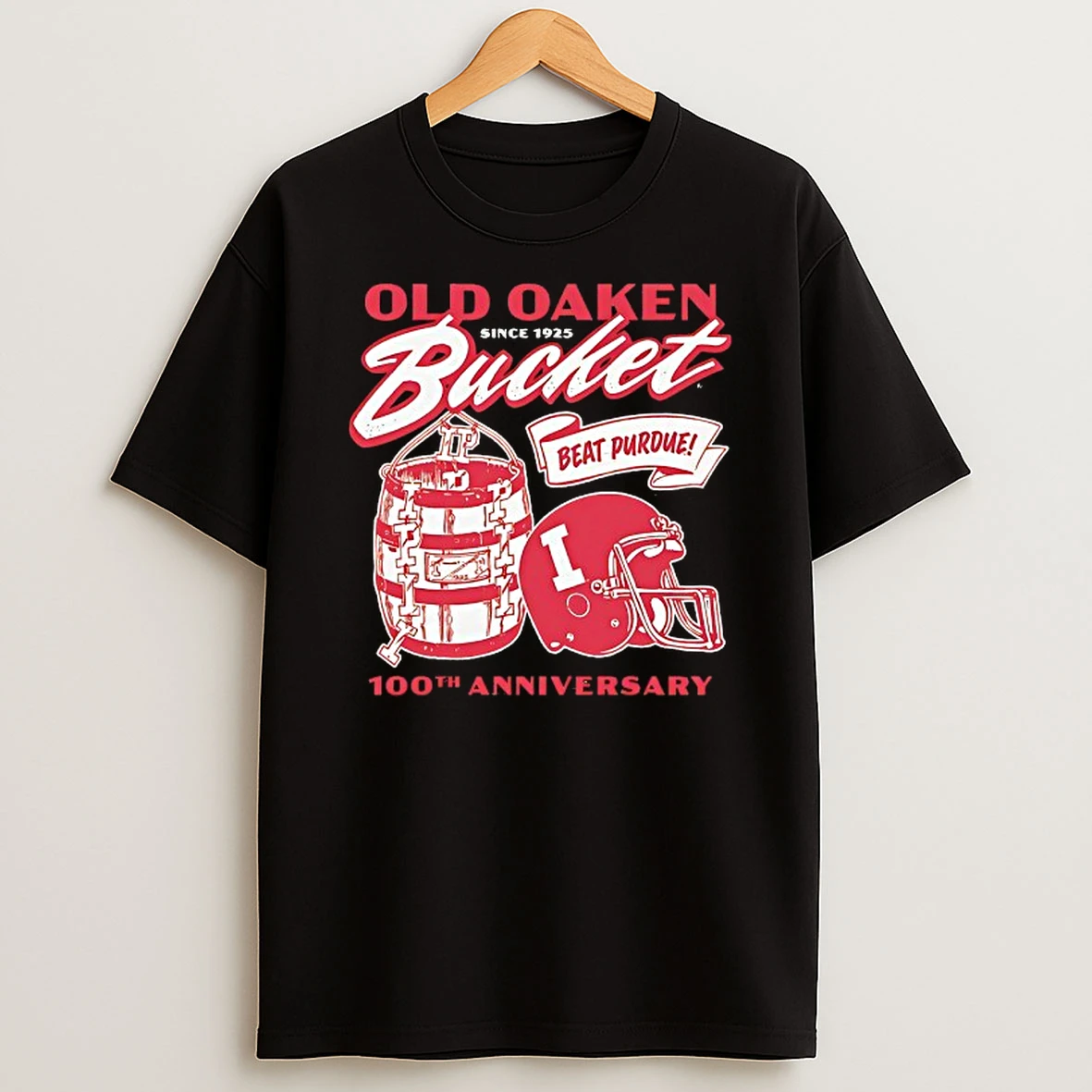Indiana Hoosiers Old Oaken Bucket Beat Purdue Boilermakers 100th Anniversary T Shirt
