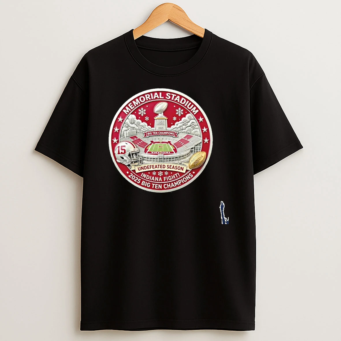 Indiana Hoosiers Undefeated Season 2025 Big Ten Champions T Shirt