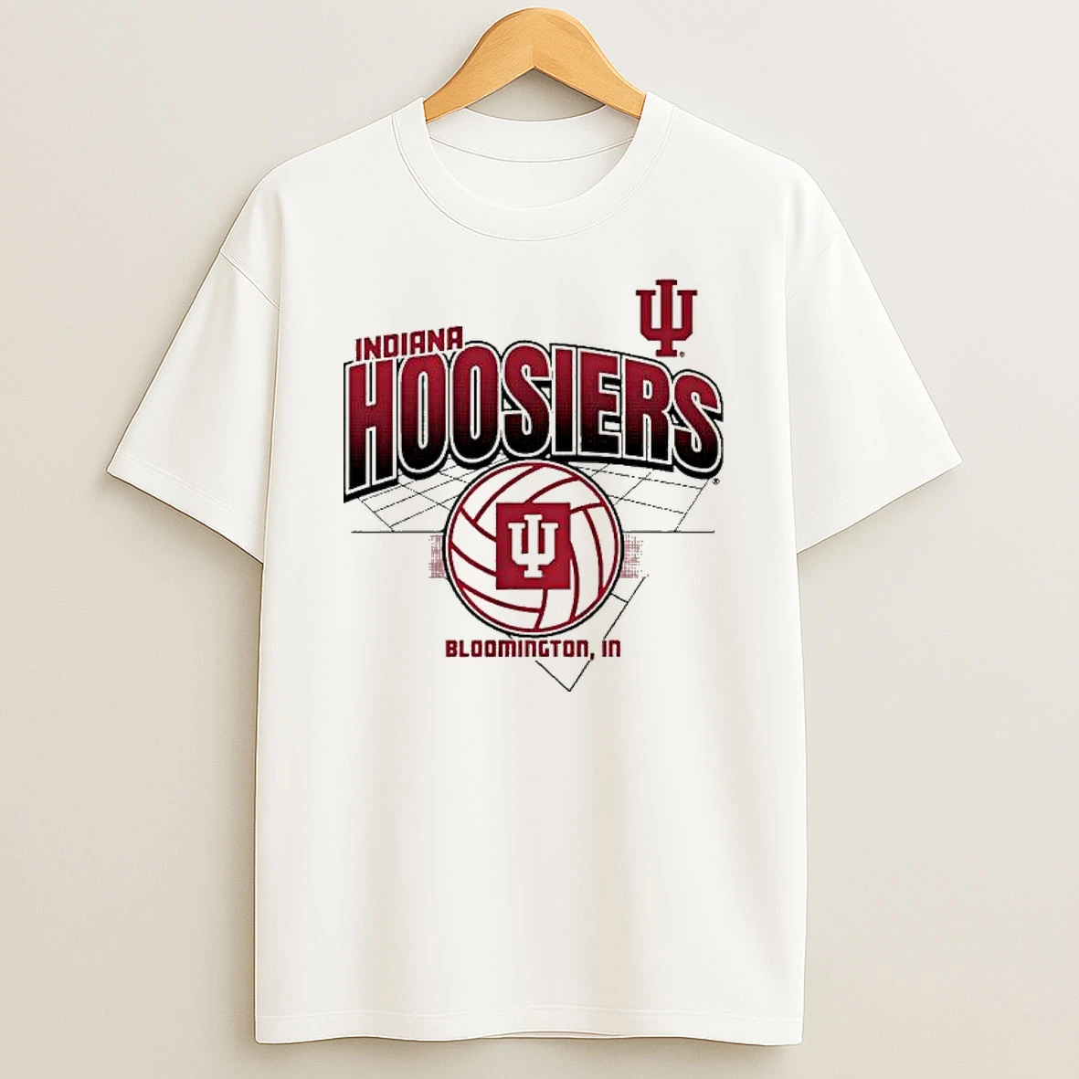 Indiana Hoosiers Volleyball Grid T Shirt