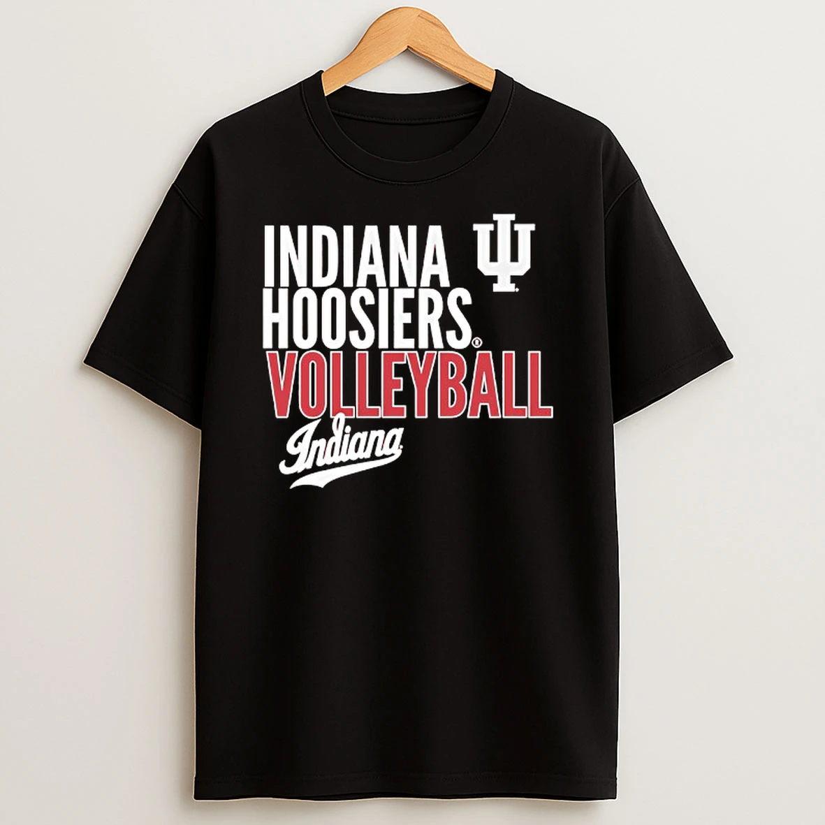 Indiana Hoosiers Volleyball Logo T Shirt