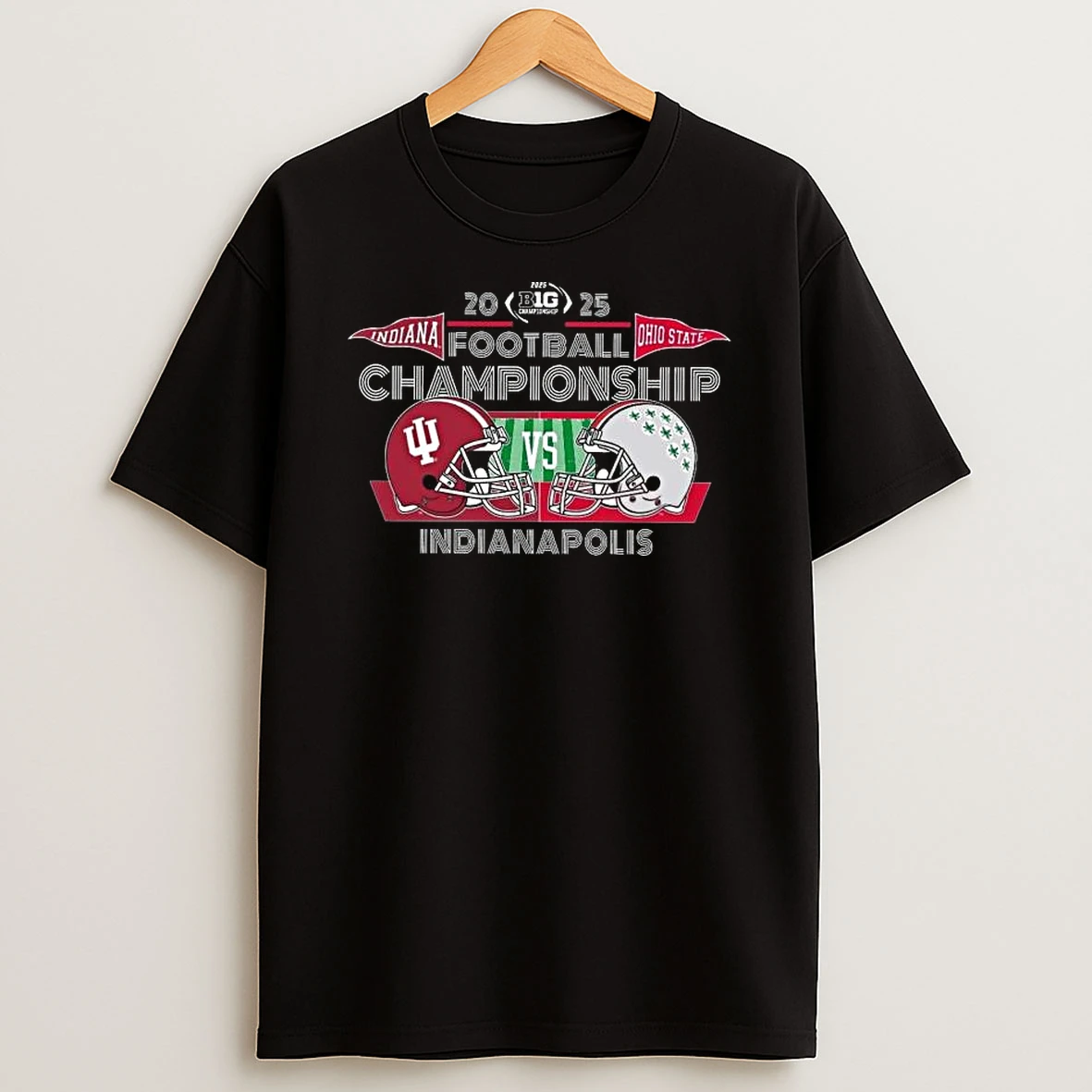 Indiana Hoosiers Vs Ohio State Buckeyes Football Big Ten Championship Head To Head Adult T Shirt
