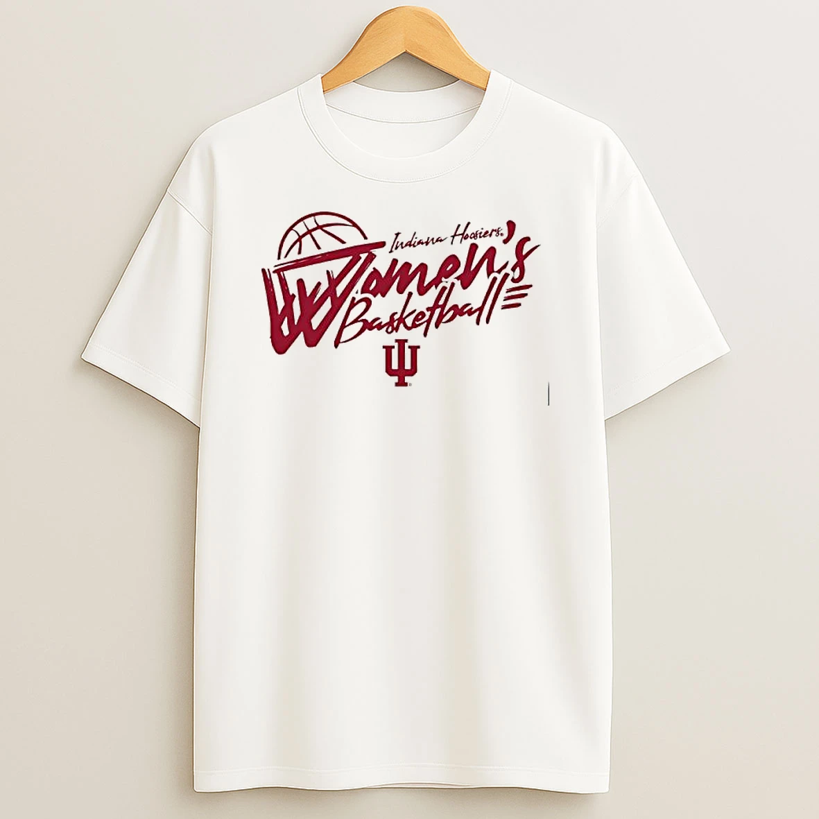Indiana Hoosiers Womens Basketball Logo Crew T Shirt