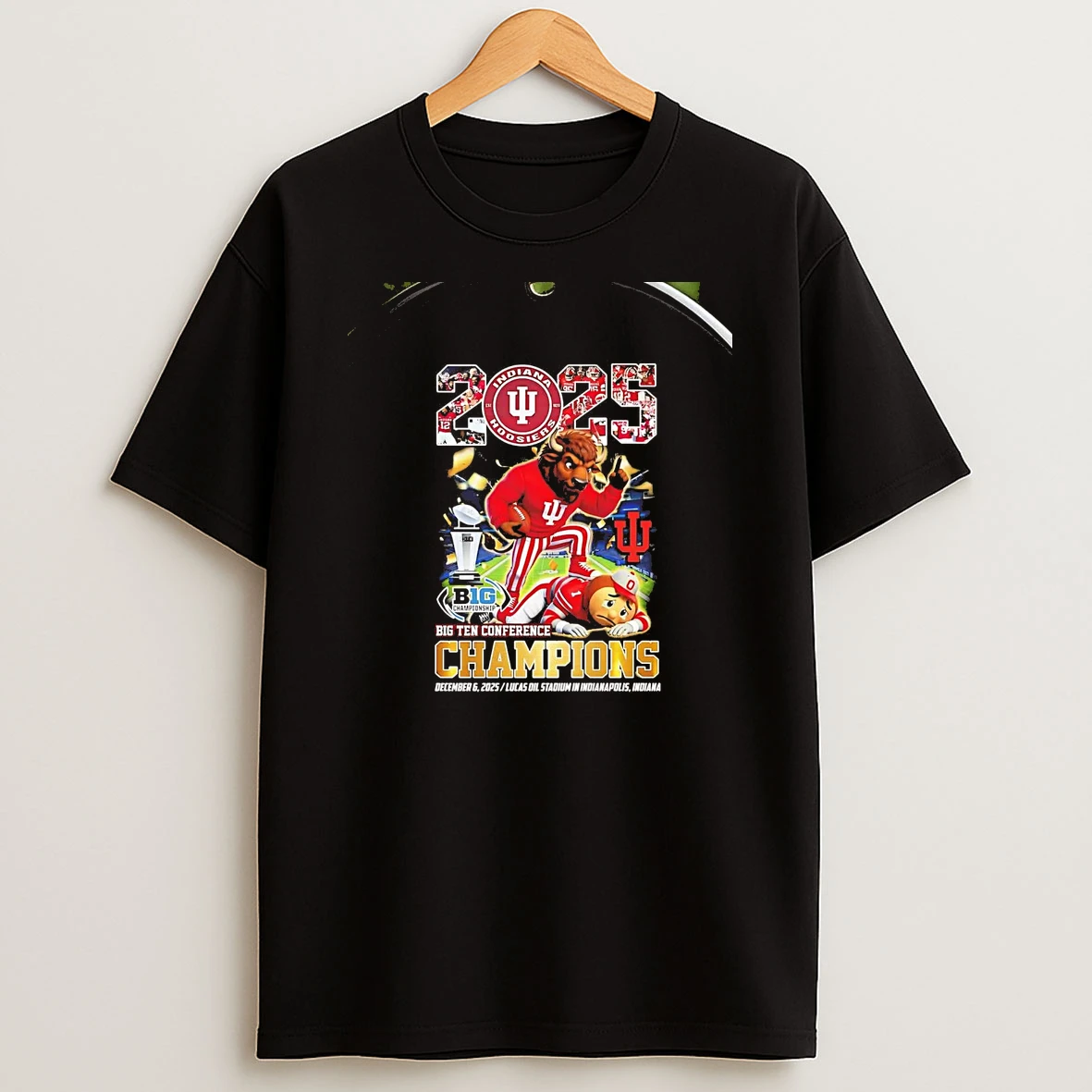 Indiana Hoosiers Beat Buckeyes 2025 Big Ten Conference Champions Trophy Chriast T Shirt