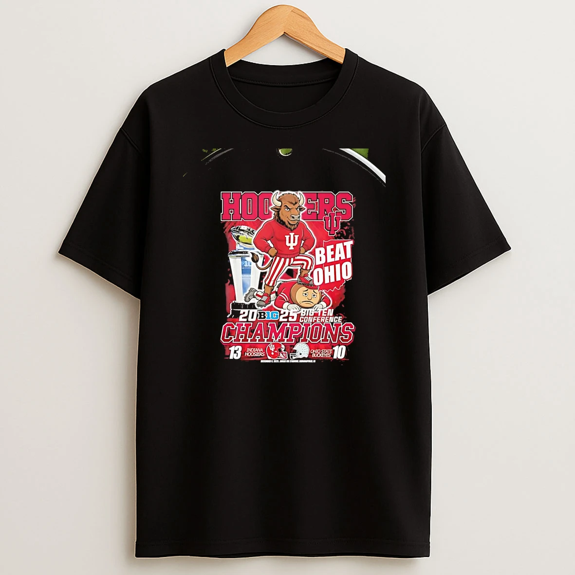 Indiana Hoosiers Beat Ohio 2025 Big 10 Conference Champions Chriast T Shirt