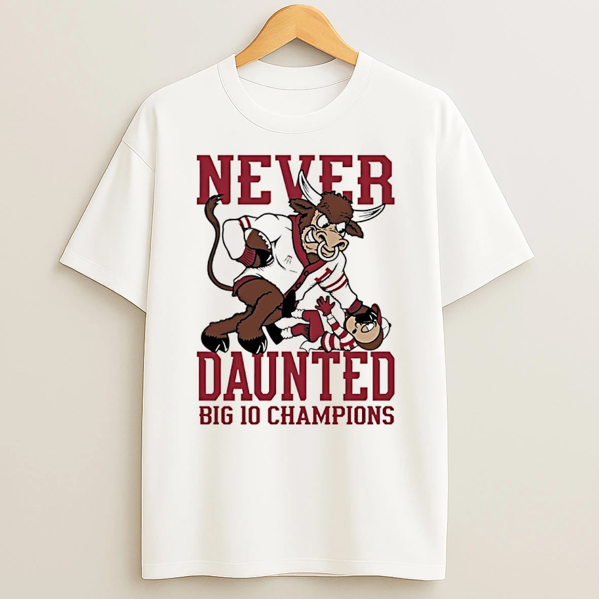 Indiana Hoosiers Beat Ohio State Buckeyes Never Daunted Big 10 Champions Mascot T Shirt