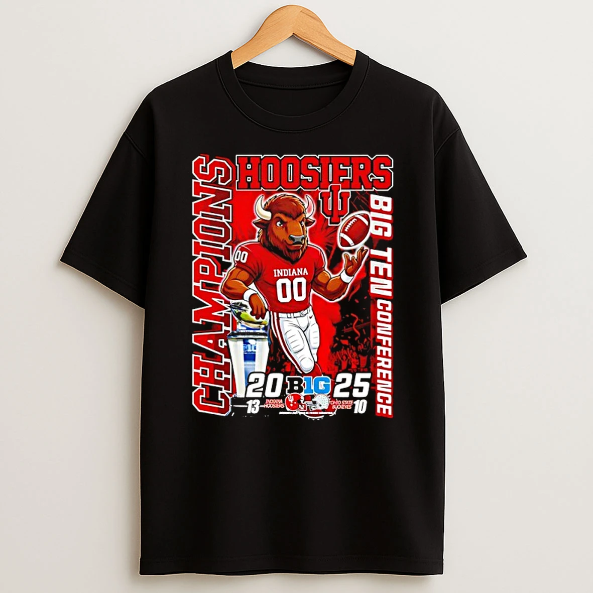 Indiana Hoosiers Football Big 10 Conference Champions 2025 T Shirt