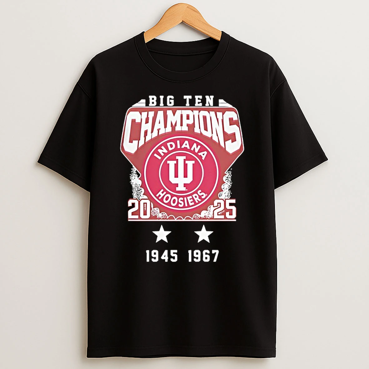 Indiana Hoosiers Football Big Ten Champions 2025 1945 And 1967 T Shirt