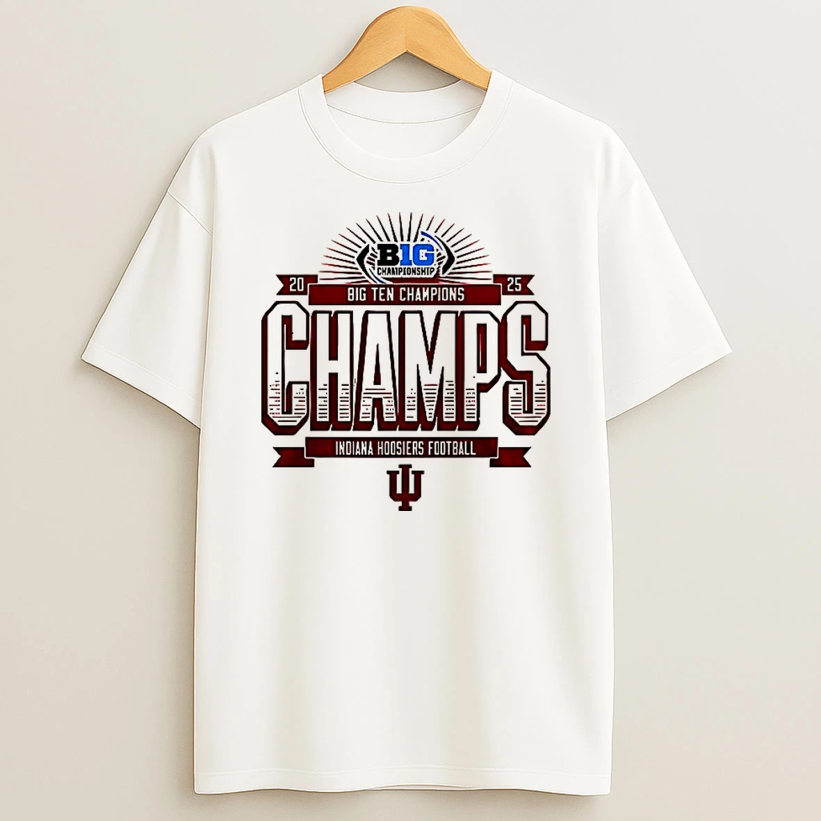 Indiana Hoosiers Football Big Ten Championship 2025 T Shirt
