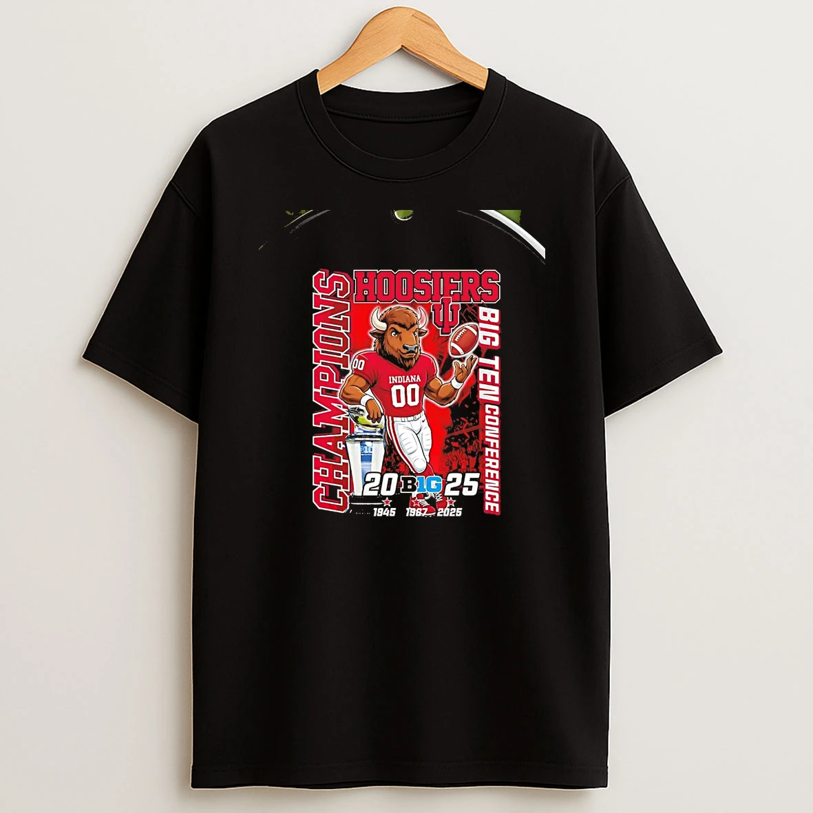 Indiana Hoosiers Mascot 3 Time Big Ten Conference Champions 2025 Chriast T Shirt