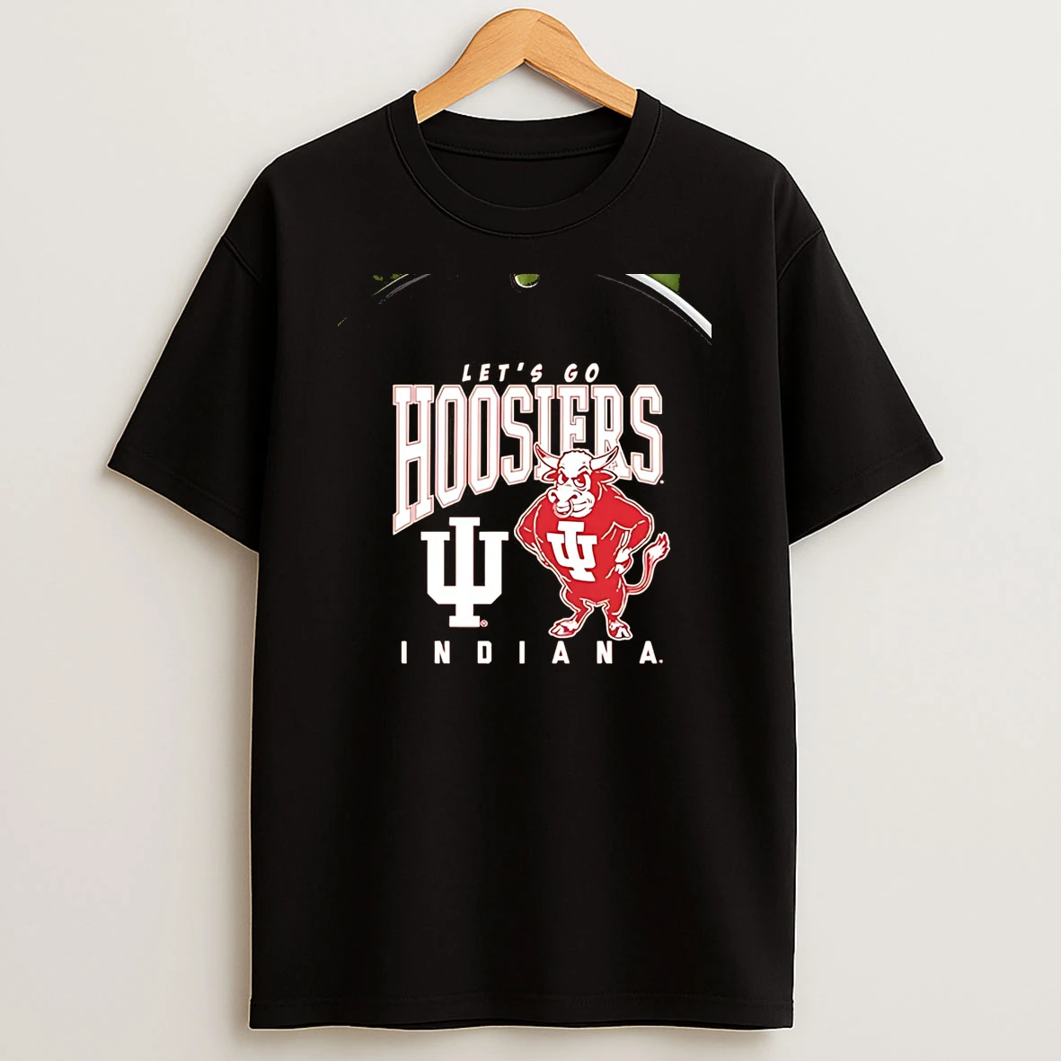 Indiana Hoosiers Mascot Bison Lets Go Hoosiers Chriast T Shirt
