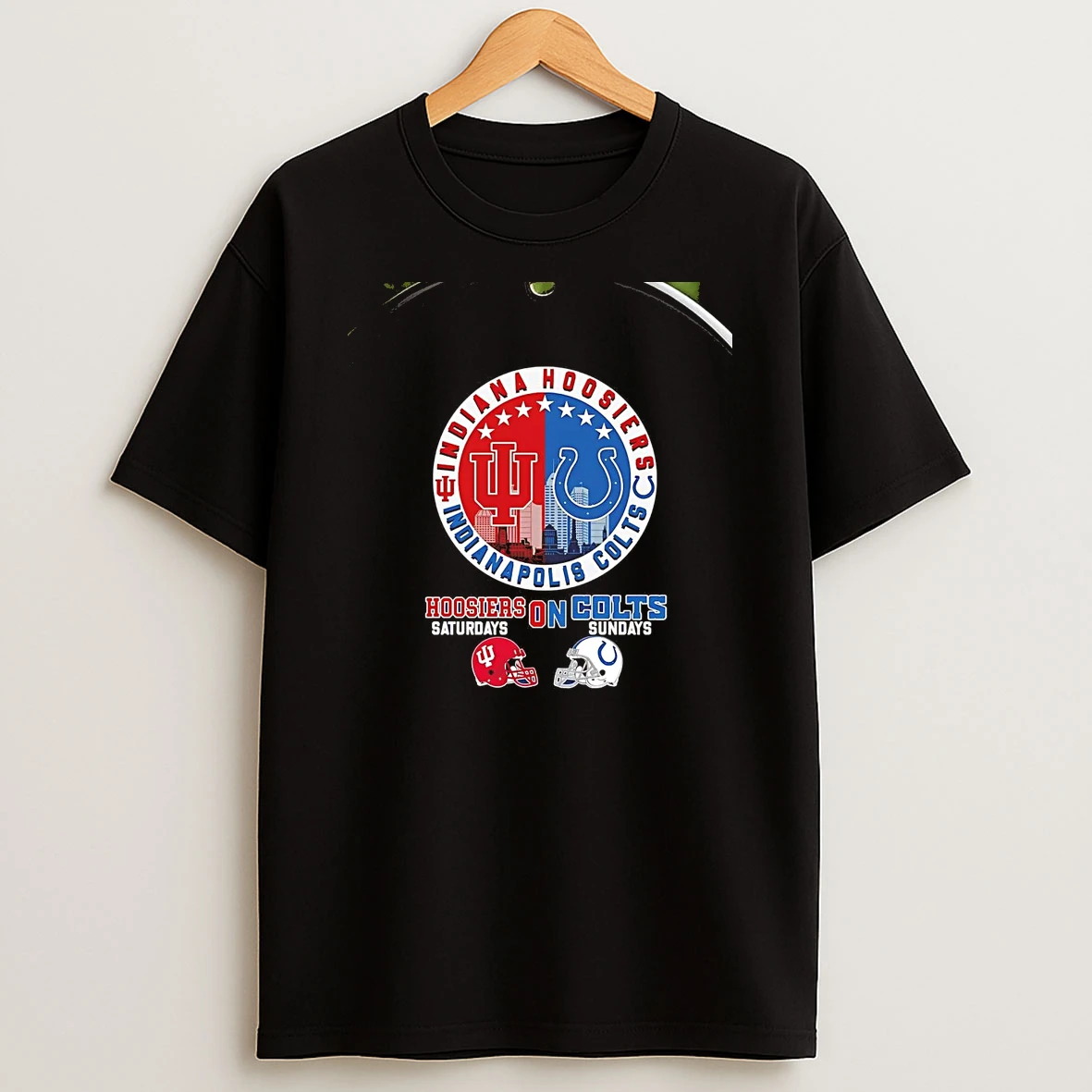 Indiana Hoosiers On Saturdays Indianapolis Colts On Sundays Chriast T Shirt
