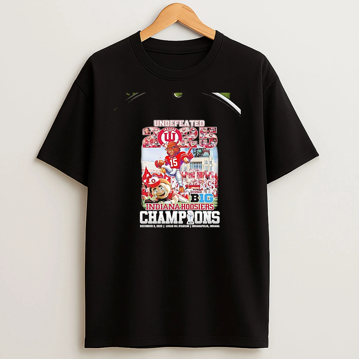 Indiana Hoosiers Undefeated 2025 Big 10 Champions Beat Ohio Chriast T Shirt