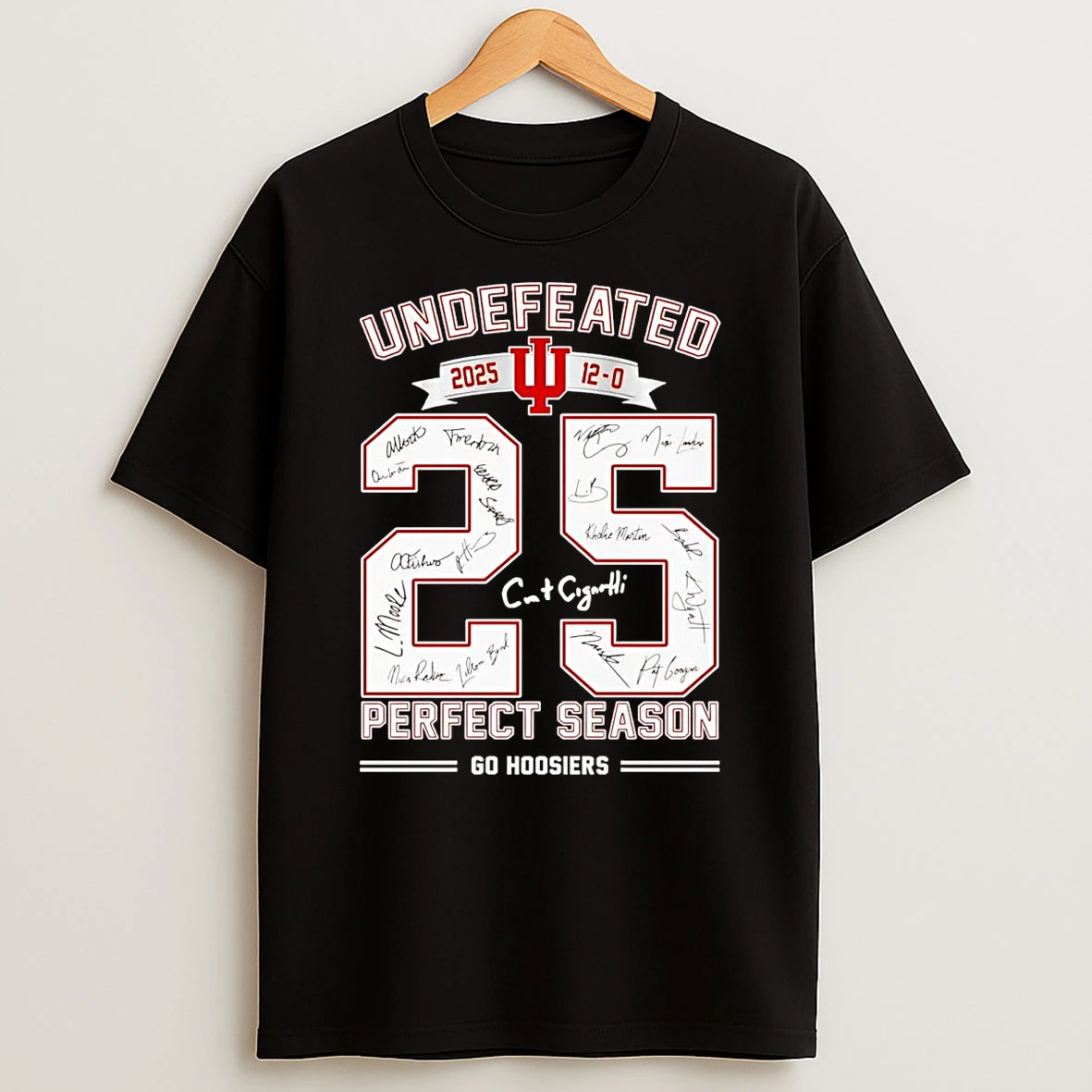 Indiana Hoosiers Undefeated Perfect Season 2025 T Shirt