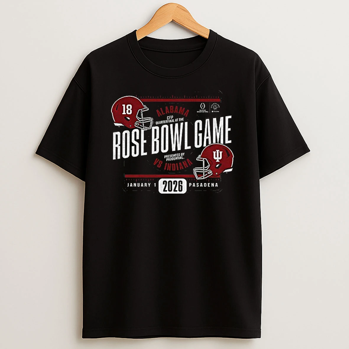 Indiana Hoosiers Vs Alabama Crimson Tide Football 2026 Rose Bowl Game Head To Head January 1 Pasadena T Shirt