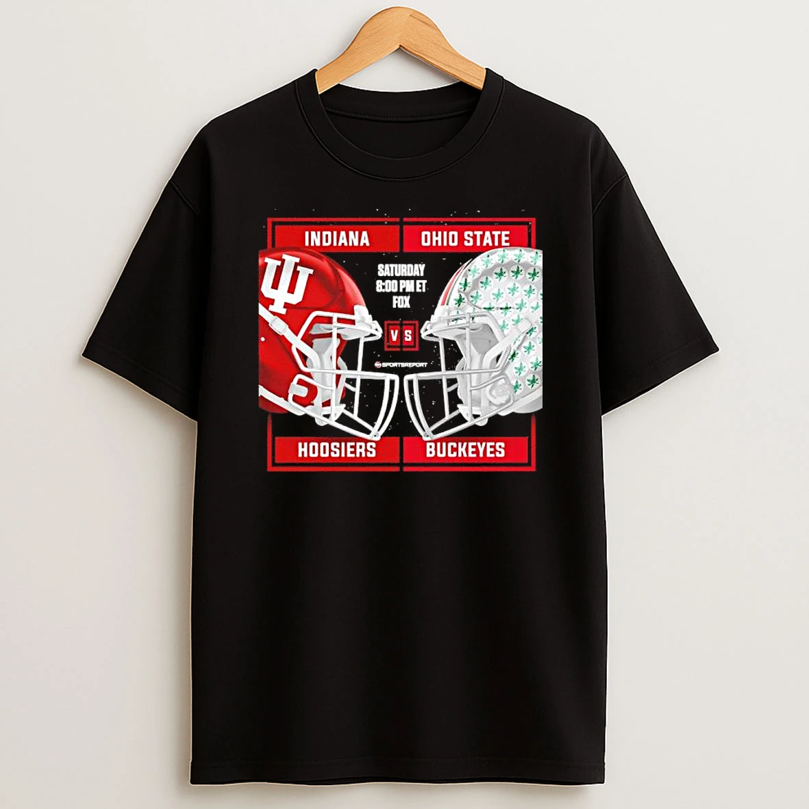 Indiana Hoosiers Vs Ohio State Buckeyes 2025 Big Ten Champions Helmet T Shirt