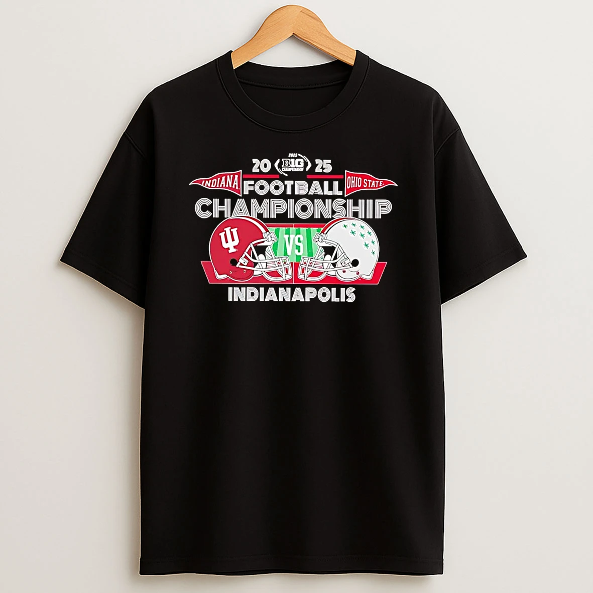 Indiana Hoosiers Vs Ohio State Buckeyes Big Ten Championship 2025 T Shirt