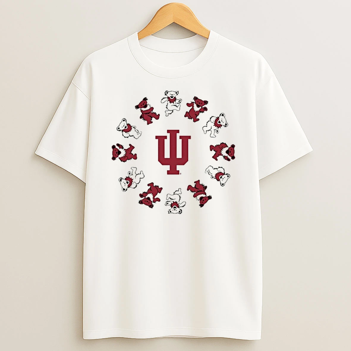 Indiana Hoosiers X Grateful Dead Circle Bears T Shirt