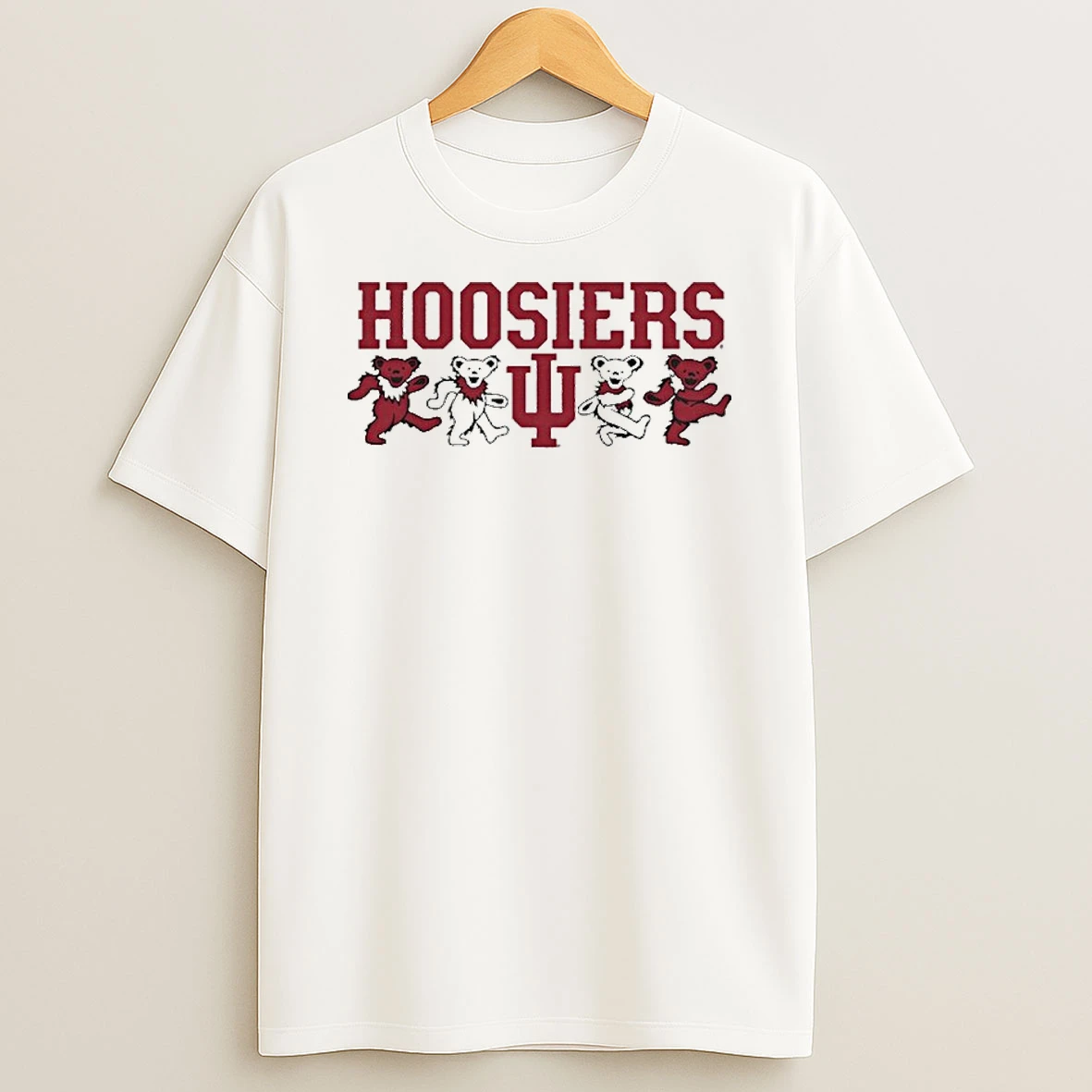 Indiana Hoosiers X Grateful Dead Mascot Bears T Shirt