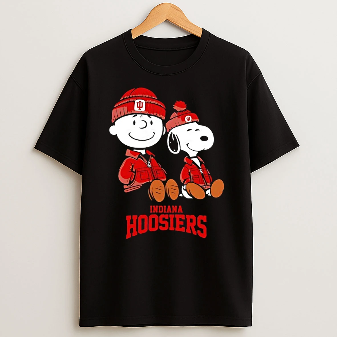 Indiana Hoosiers X Snoopy And Charlie Brown T Shirt