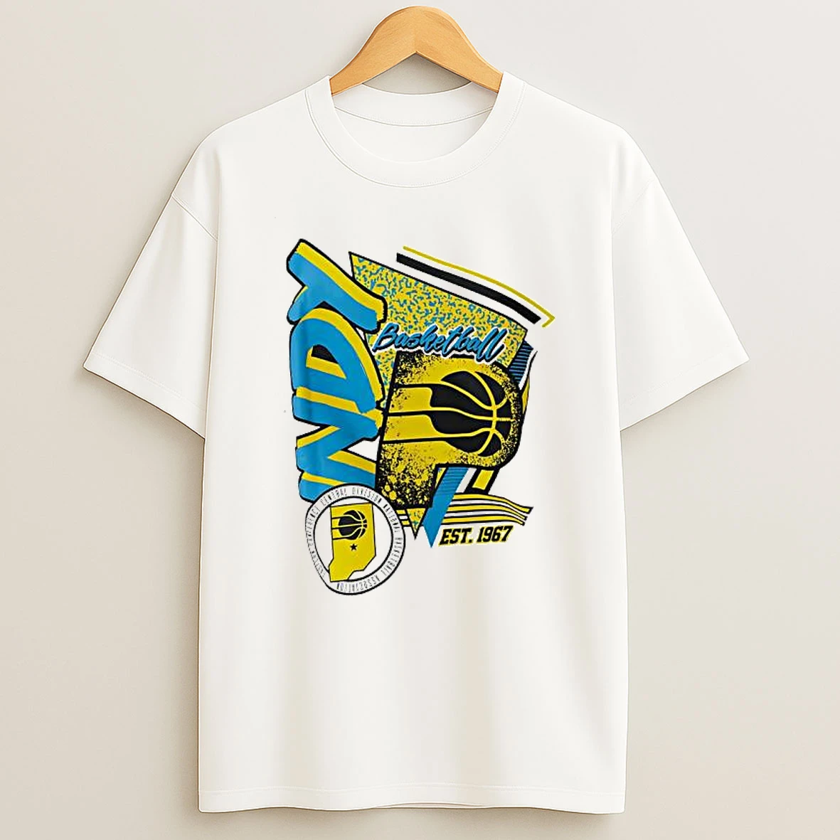 Indiana Pacers City Edition Est 1967 Indy Basketball T Shirt
