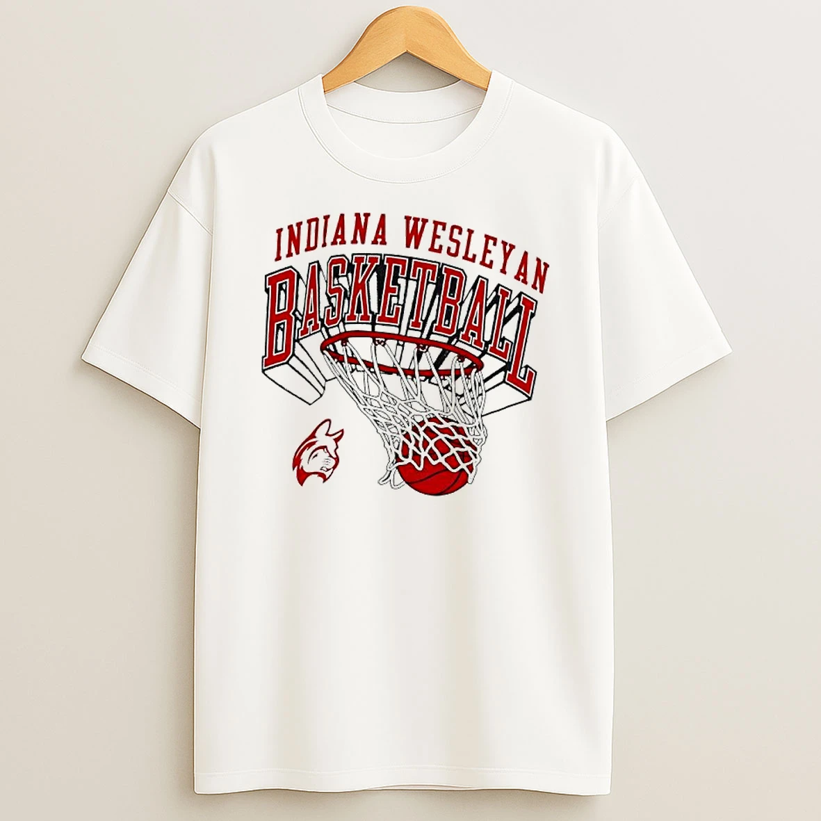 Indiana Wesleyan Basketball Graphic T Shirt