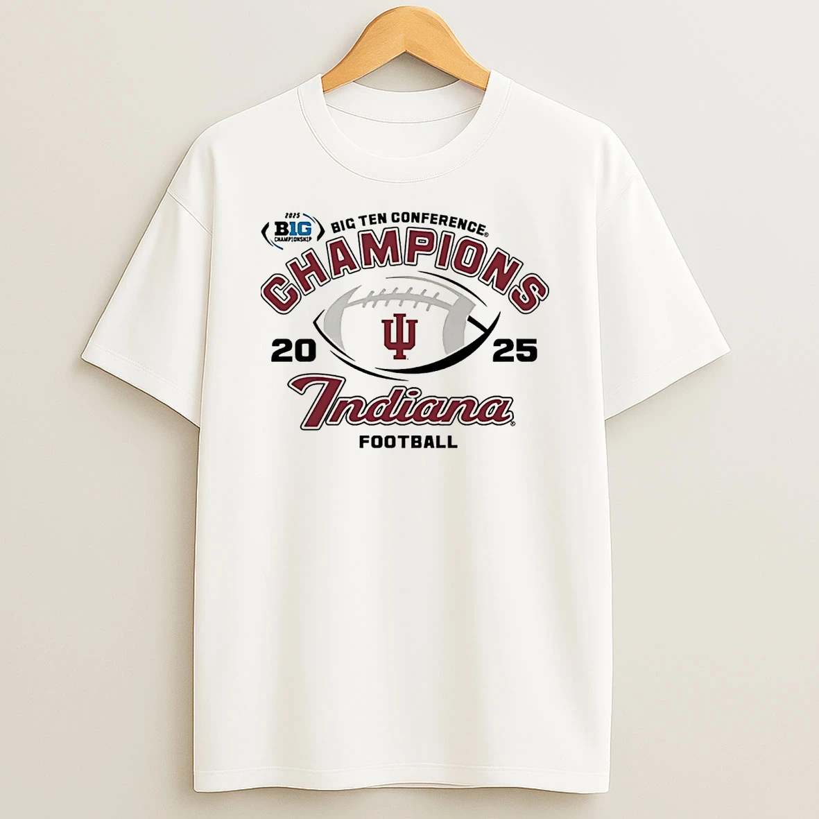 Indiana Football 2025 Big Ten Football Champions T Shirt
