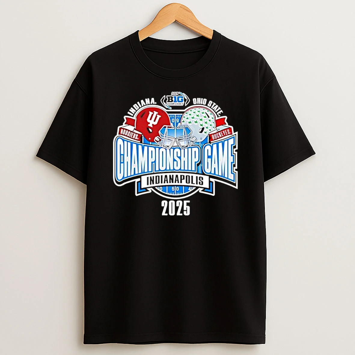 Indiana Vs Ohio State Big 10 Championship Game Matchup Helmets T Shirt