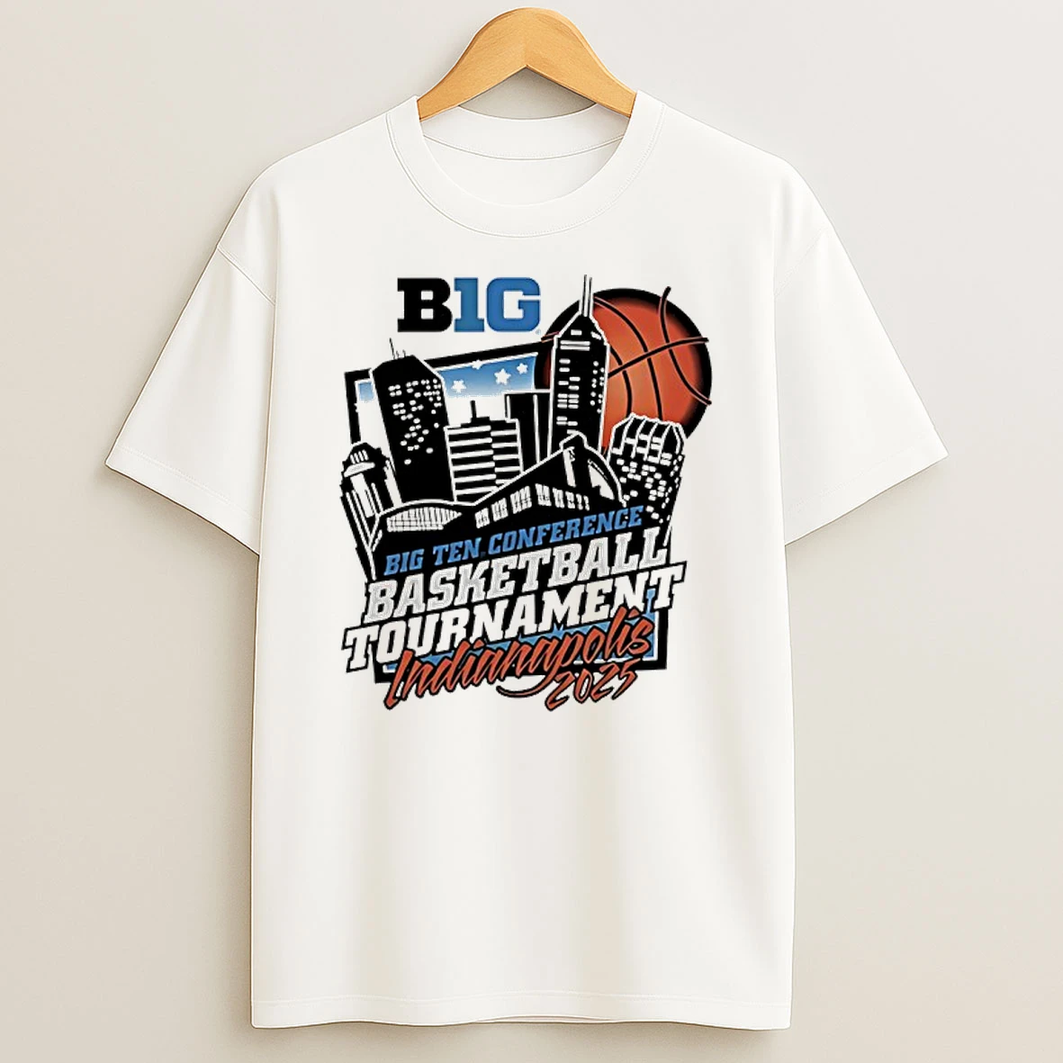 Indianapolis 2025 Big Ten Conference Basketball Tournament T Shirt