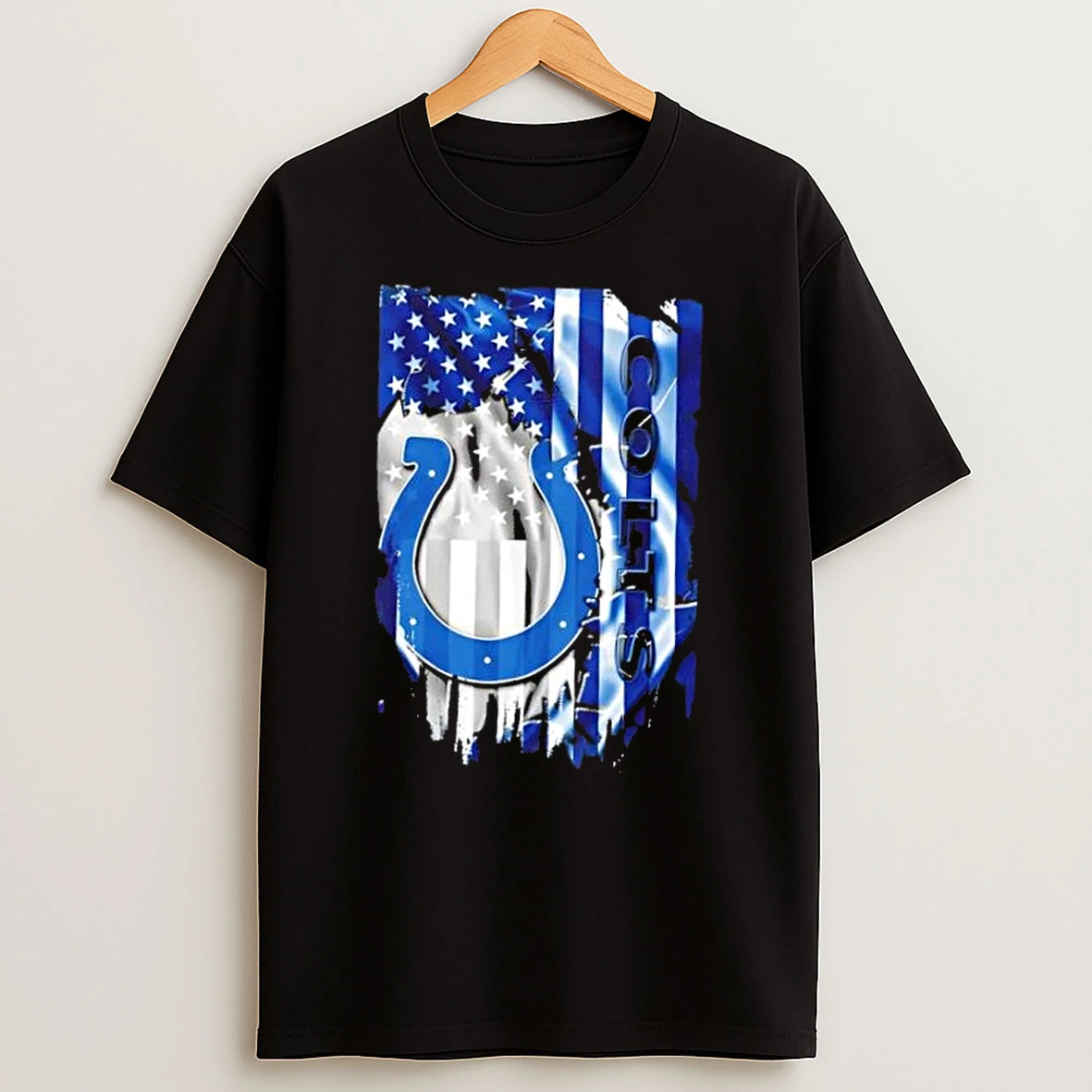 Indianapolis Colts Football X American Flag T Shirt