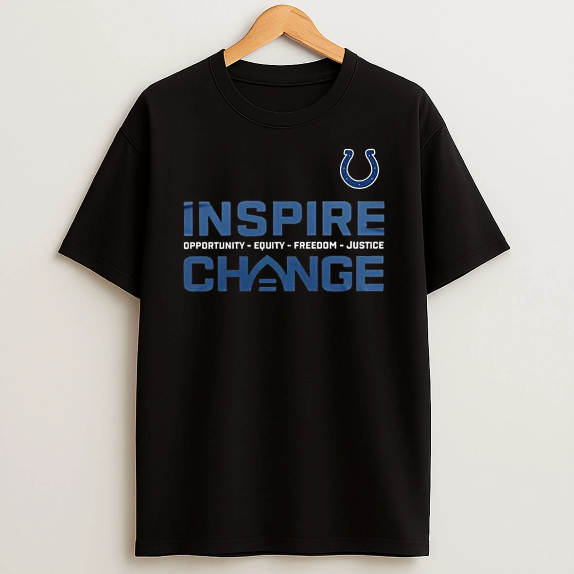 Indianapolis Colts Inspire Change Opportunity Equity Freedom Justice T Shirt