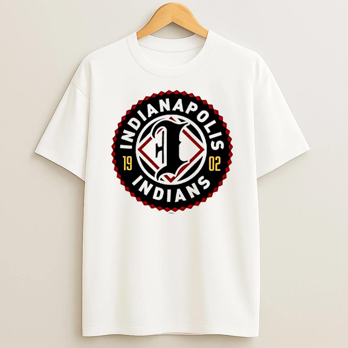 Indianapolis Indians Primary Logo 1902 Franklin T Shirt