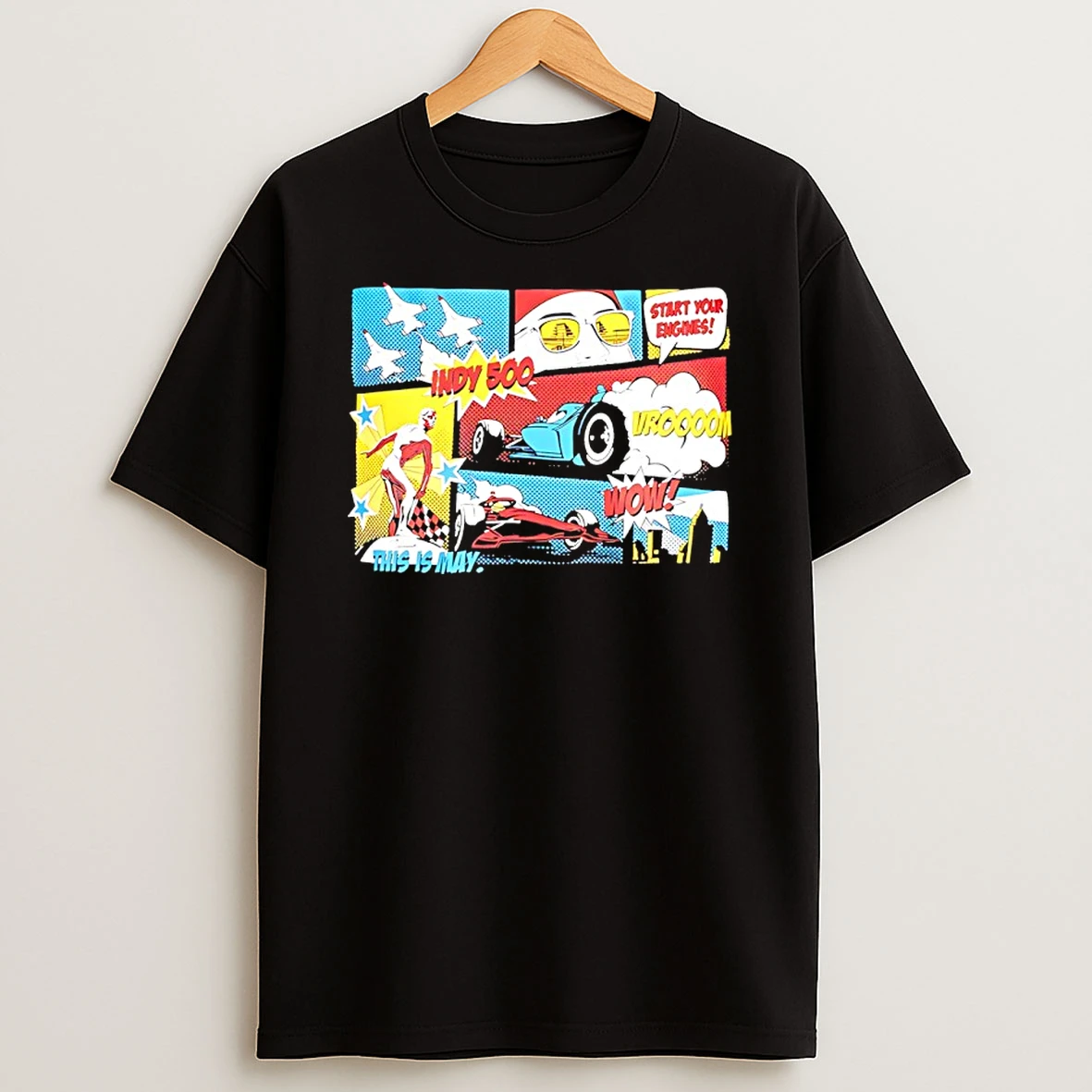 Indianapolis Motor Speedway Comic Strip T Shirt