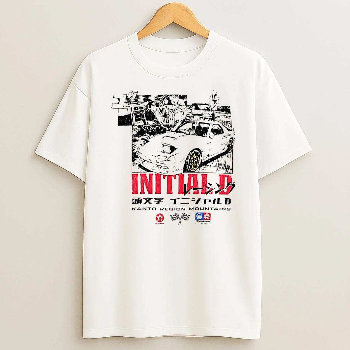 Initial D Kanto Regions Mountains Gas Manga T Shirt