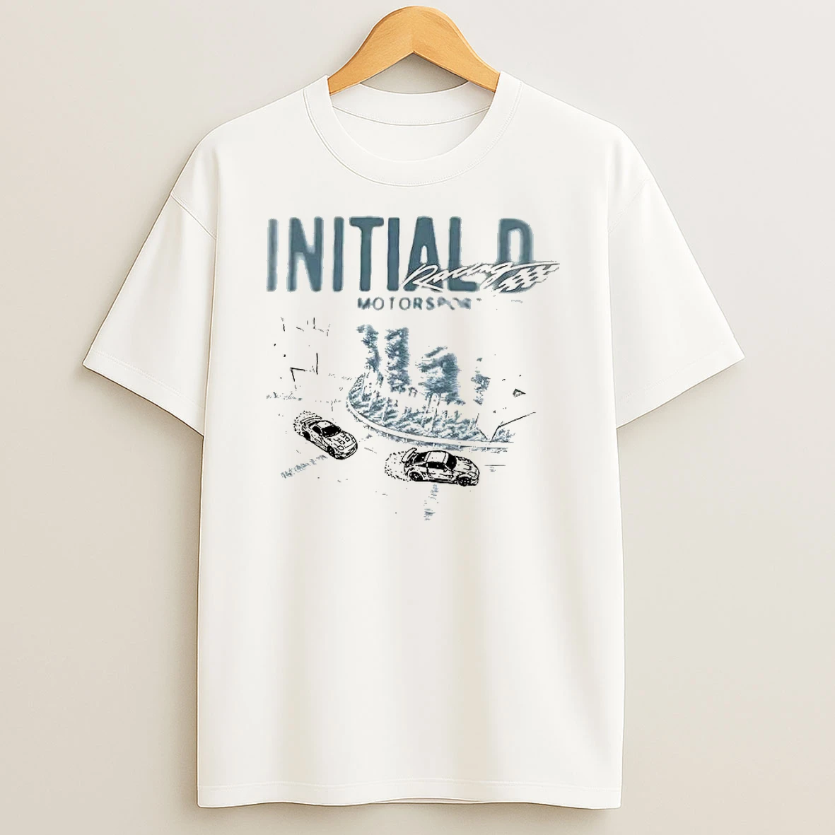 Initial D Motorsport Racing Drift Faded Anime T Shirt