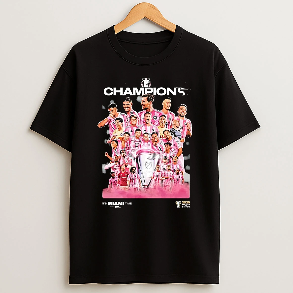 Inter Miami Cf Its Miami Time 2025 Mls Champions T Shirt